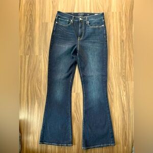 Lucky Brand High Rise Blue Flare Stevie Wide Leg Jeans size 12-NWT